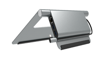 CK-120D 5 in 1 HUB+ Notebook Folding Stand 条记本折叠底座扩大坞